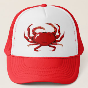 Casquette de crabe rouge