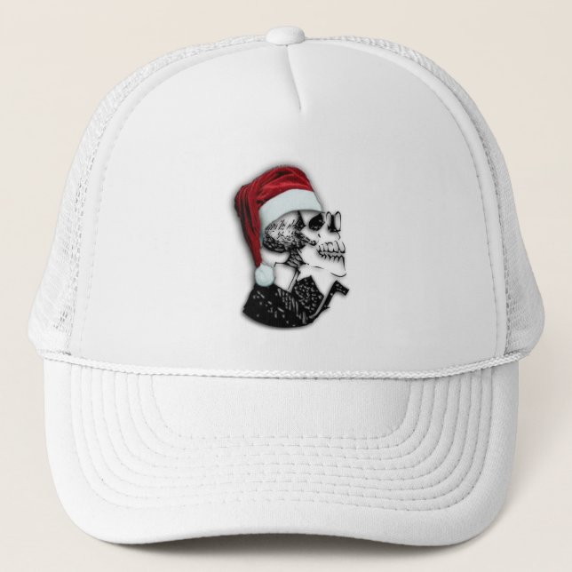 Casquette de crâne de Père Noël (Devant)