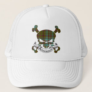 Casquette de crâne de tartan d'Anderson
