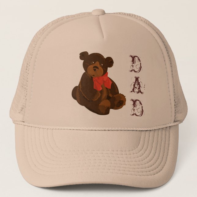 Casquette de crête papa ours mou (Devant)