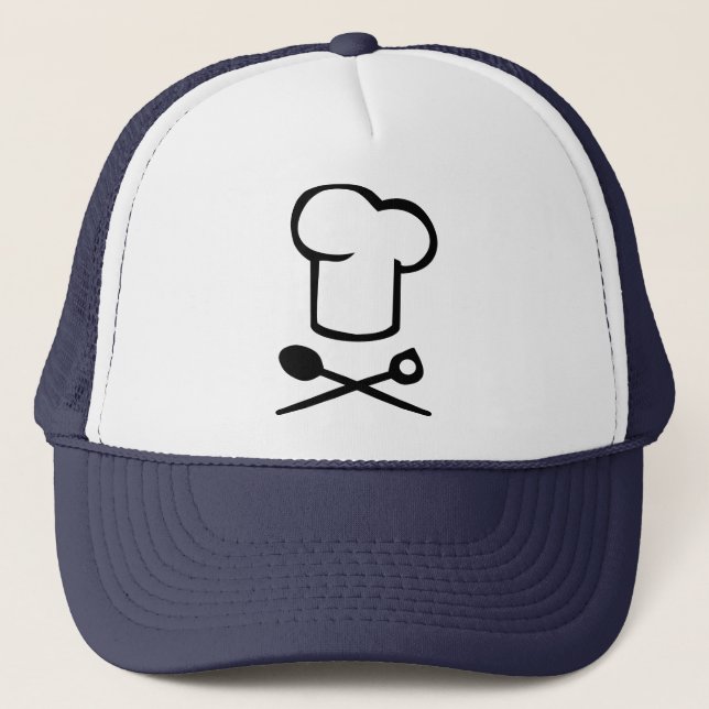 Casquette de cuisine de chef (Devant)