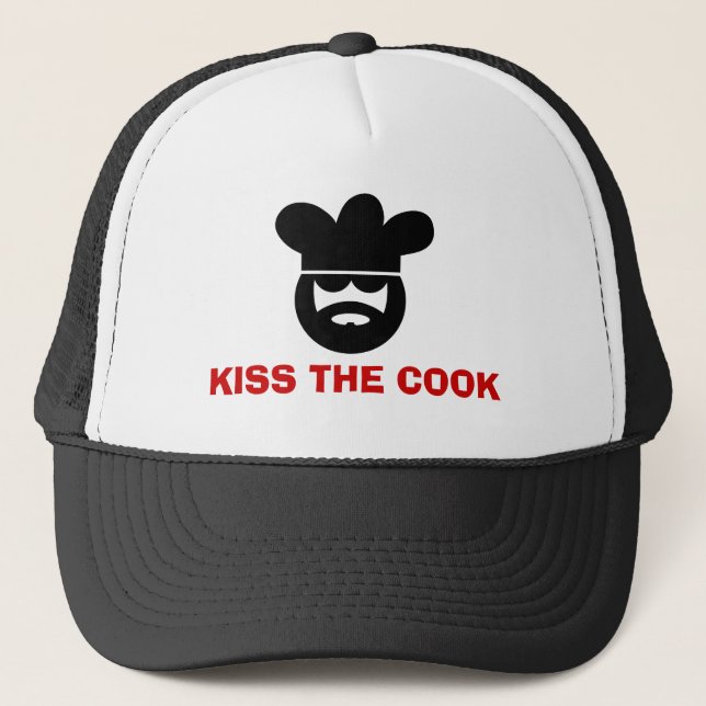 Casquette de cuisine pour le baiser des hommes | (Devant)