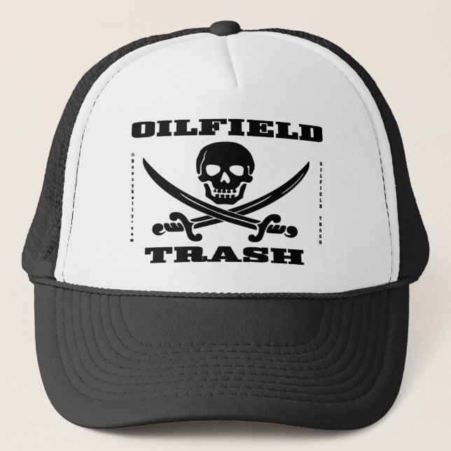 Casquette de déchets de gisement de pétrole, crâne (Devant)