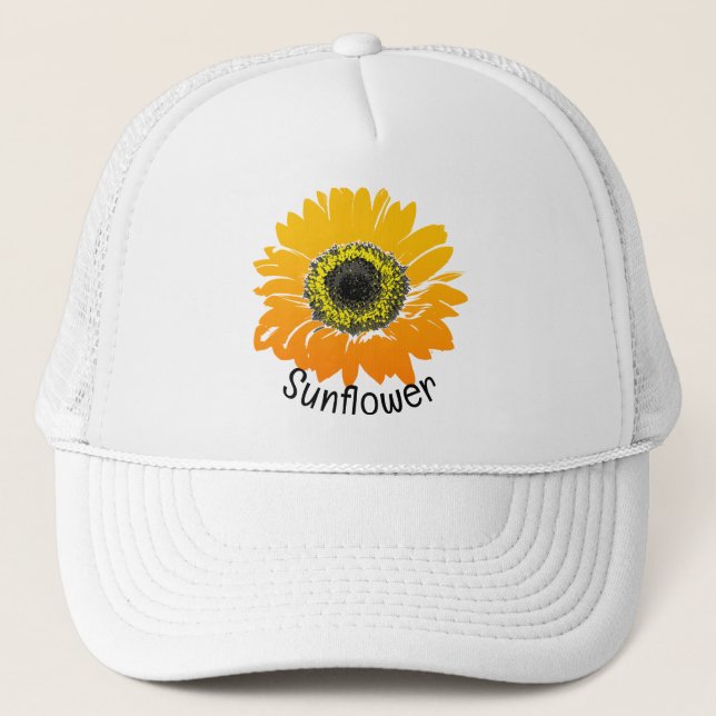 Casquette de design de tournesol (Devant)