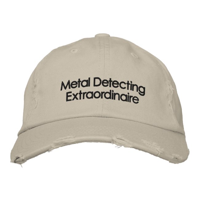 Casquette de détection des métaux brodés (Devant)