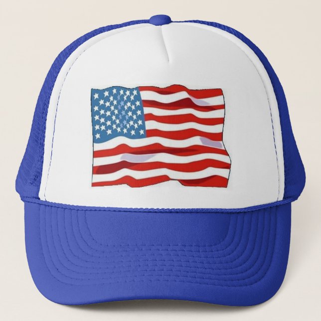 Casquette de drapeau américain (Devant)