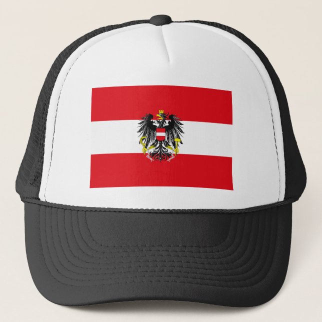 Casquette de drapeau de l'Autriche (Devant)