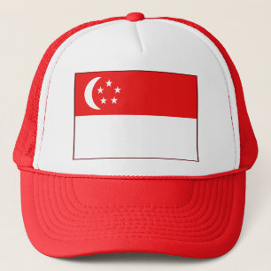 Casquette de drapeau de Singapour