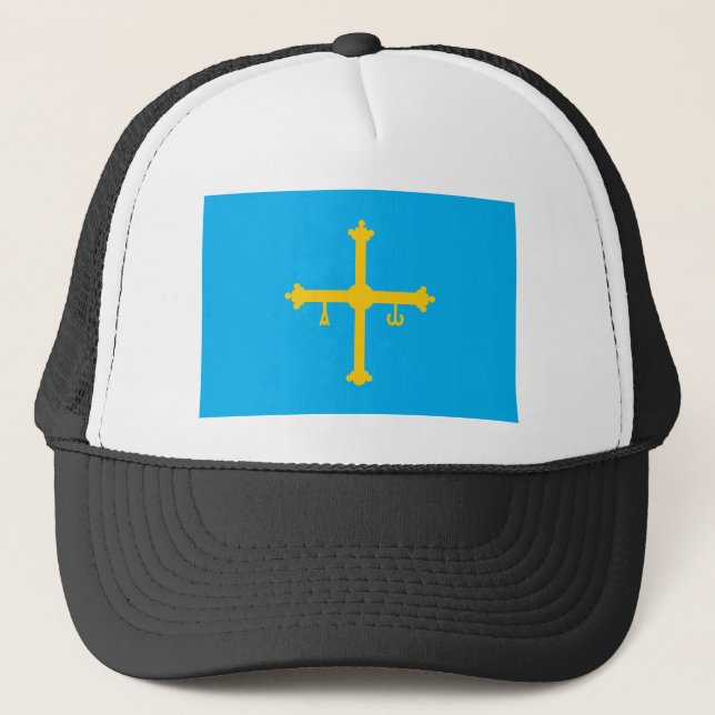 Casquette de drapeau des Asturies (Devant)