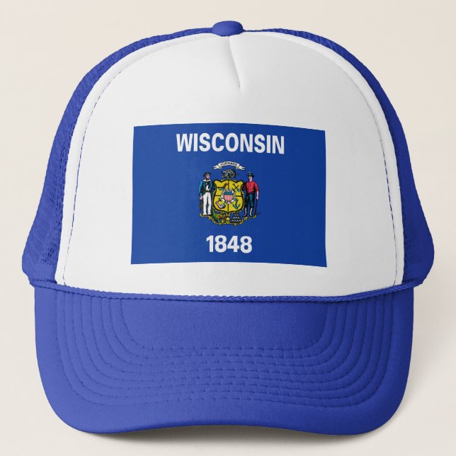 Casquette de drapeau du Wisconsin (Devant)