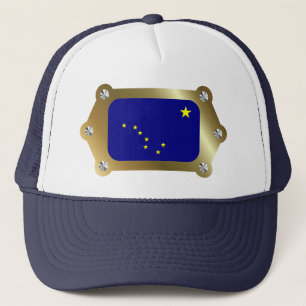 Casquette de drapeau encadré en Alaska