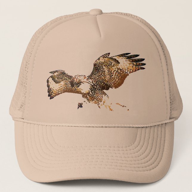 Casquette de faucon coupé la queue par rouge (Devant)