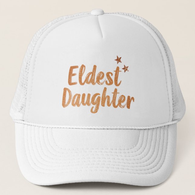 Casquette de fille aînée, casquette de camionneur  (Devant)