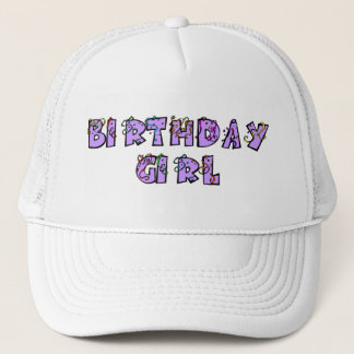 Casquette de fille d'anniversaire