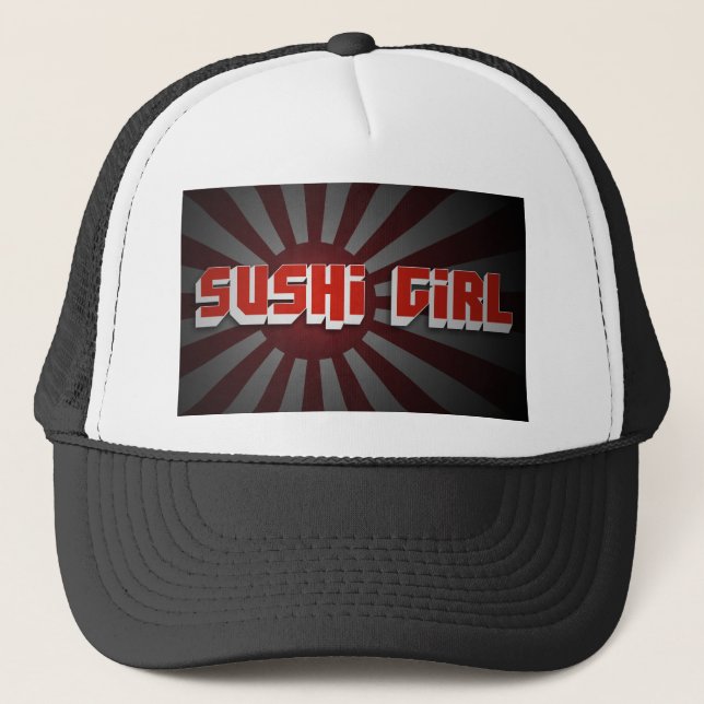 Casquette de fille de sushi (Devant)