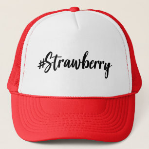 Casquette de fraise de Hashtag