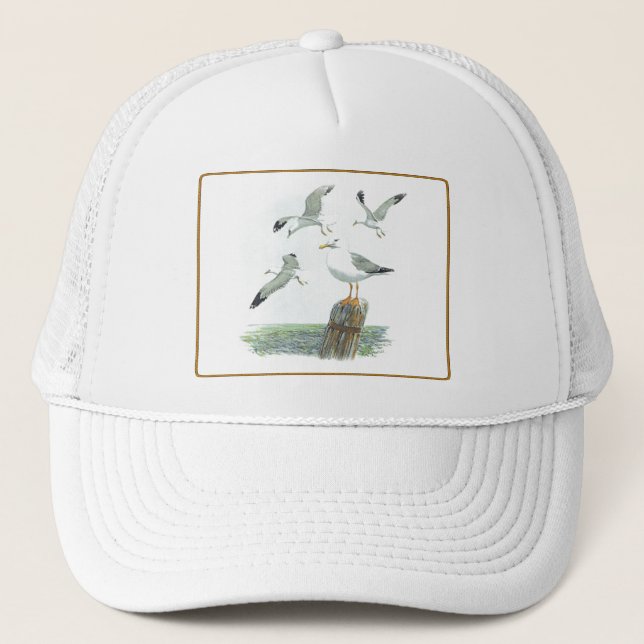 Casquette de goélands argentés (Devant)