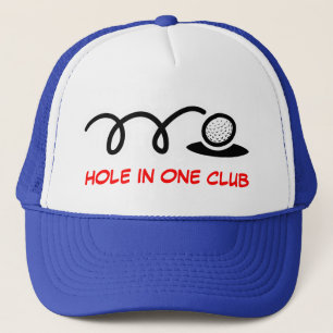 Casquette de golf amusant trou dans un club