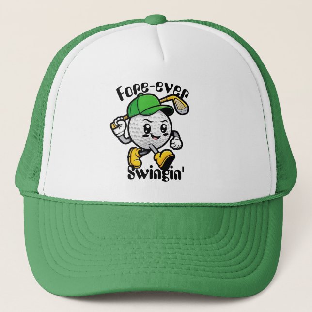 Casquette de golf Fore Ever Swingin - Cadeaux de g (Devant)