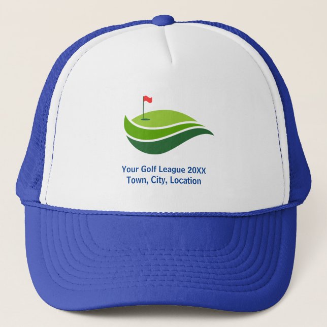 Casquette de golf moderne texte personnalisé - Lig (Devant)
