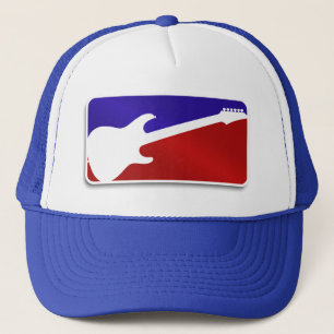 Casquette de héros de roche de logo de guitare de