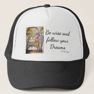 Casquette de hibou. Soyez sage et suivez vos