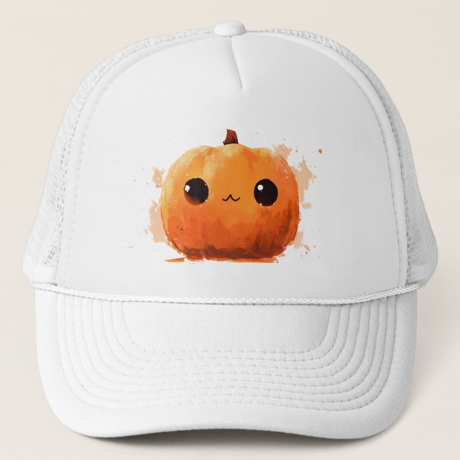 Casquette de Jack-O-Lantern mignonne et effrayante (Devant)