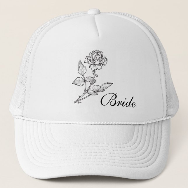 Casquette de jeune mariée (Devant)
