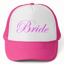 Casquette de jeune mariée