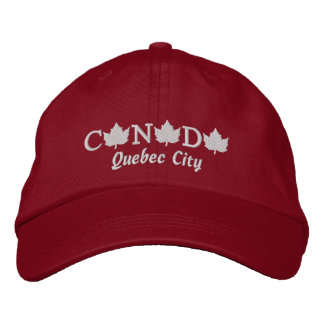 Casquette de la balle rouge brodée du Canada - Qué
