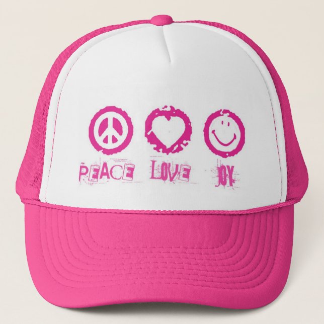 Casquette de la joie v2 d'amour de paix (Devant)