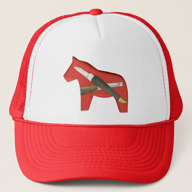 Casquette de la sculpture Dala Horse (Devant)