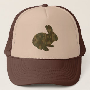 Casquette de lapin de Pâques de silhouette de