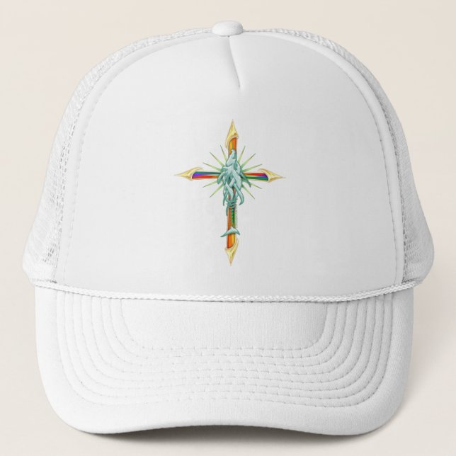 Casquette de l'arc-en-ciel Fish-Cross_2 (Devant)