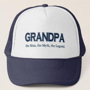 Casquette de légende de mythe d'homme de
