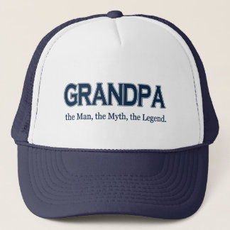 Casquette de légende de mythe d'homme de