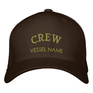 Casquette de l'équipage du nom de bateau personnal