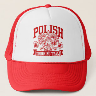Casquette de l'équipe de boisson polonaise