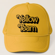 Casquette de l'équipe Jaune de guerre de couleur