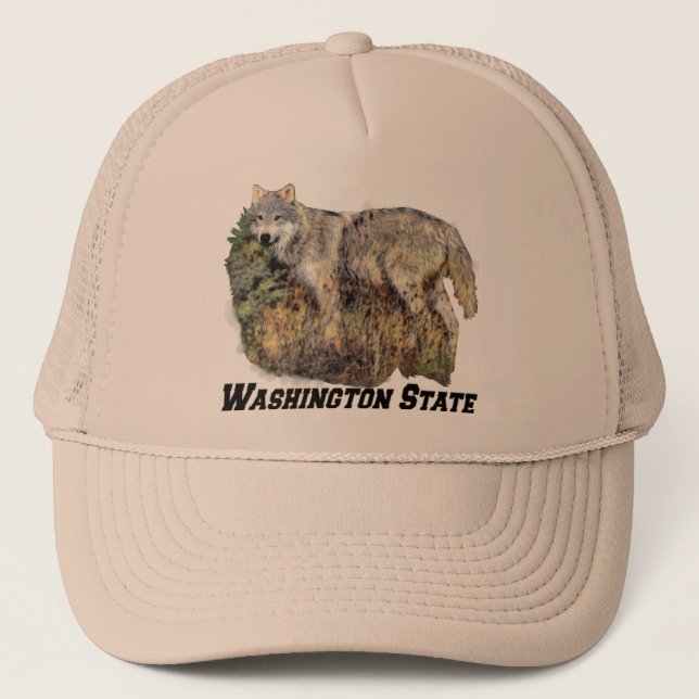Casquette de l'état de Washington (Loup) (Devant)