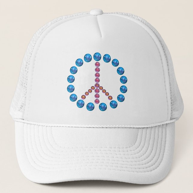 Casquette de l'illustration des signes de paix (Devant)