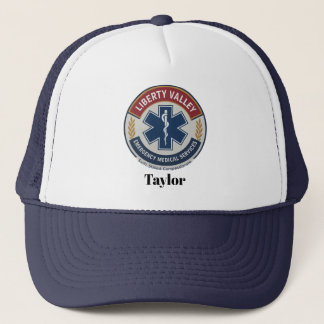 Casquette de logo EMT personnalisé avec nom person
