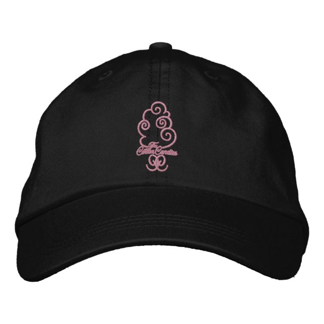 Casquette de logo piqué par cc, noir (Devant)