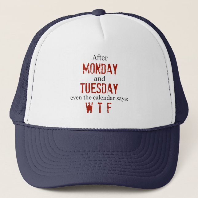 Casquette de lundi mardi (Devant)