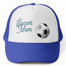 Casquette de Maman de Footballeur Bleu et Blanc