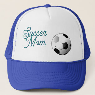 Casquette de Maman de Footballeur Bleu et Blanc