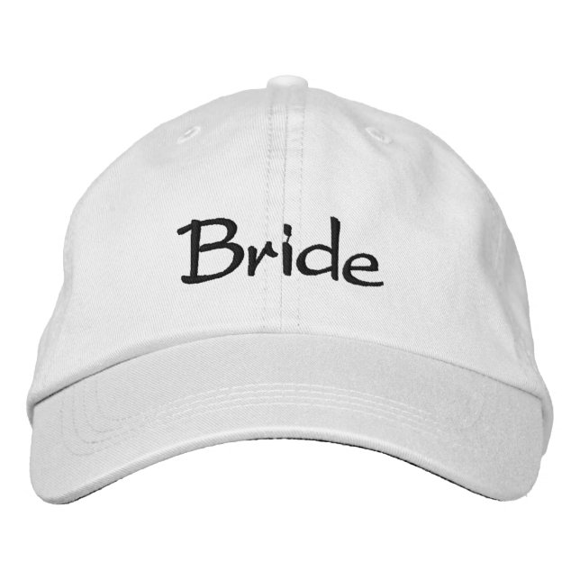 Casquette de mariée brodée (Devant)