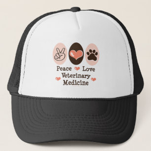 Casquette de médecine vétérinaire d'amour de pa