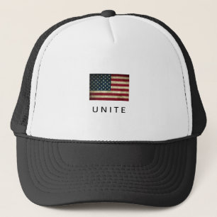 Casquette de message d'unité de drapeau américain