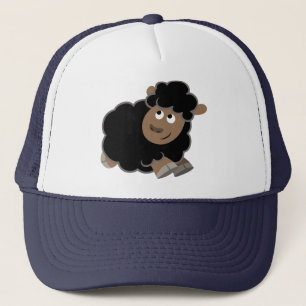 Casquette de mouton de caricature malicieux